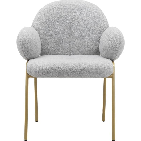 Svijetlo sive podstavljene blagovaonske stolice u setu s naslonima za ruke 2 kom Iwama – Støraa-image-2