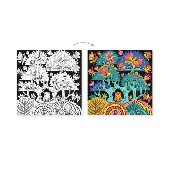 Umjetnički set sa 7 kaligrafskih markera i 3D naočalama Djeco Les-image-1