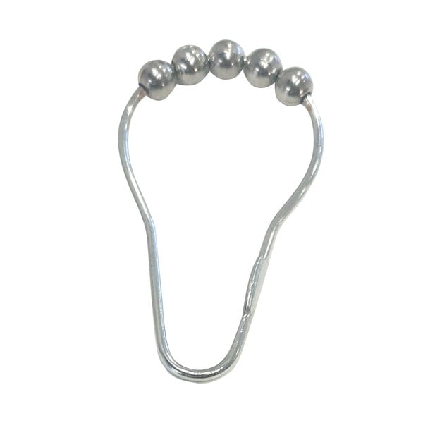 Kuke za zavjesu za tuš u setu 12 kom u sjajno srebrnoj boji 3,5 cm Anello – Spirella