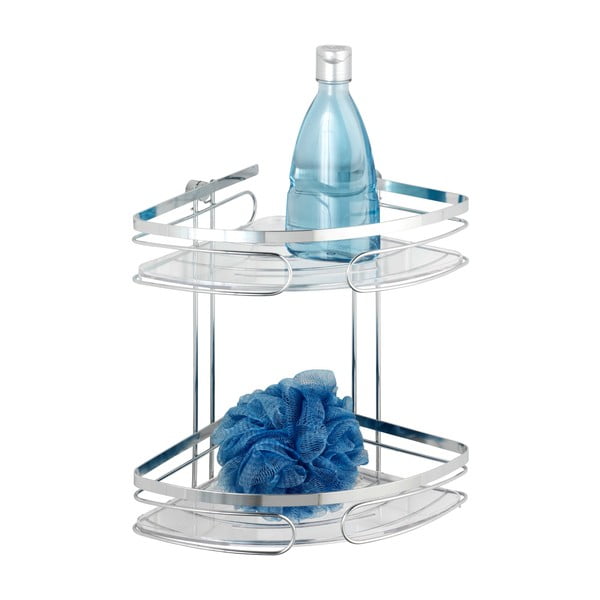 Zidna kutna dvoetažna polica od nehrđajućeg čelika Wenko Premium-image-3