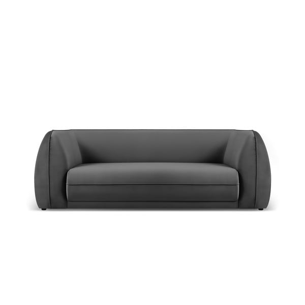 Tamno siva baršunasti sofa 225 cm Lando – Micadoni Home