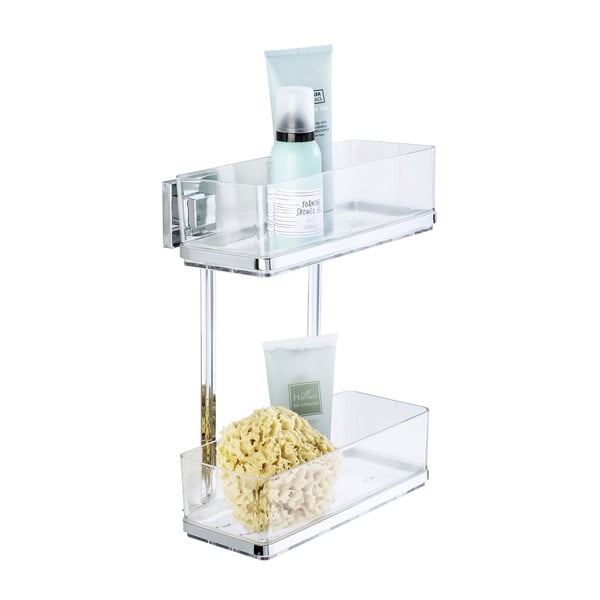 Polica s dva kata Wenko Vakuum-Loc, 14 x 25,5 cm-image-2