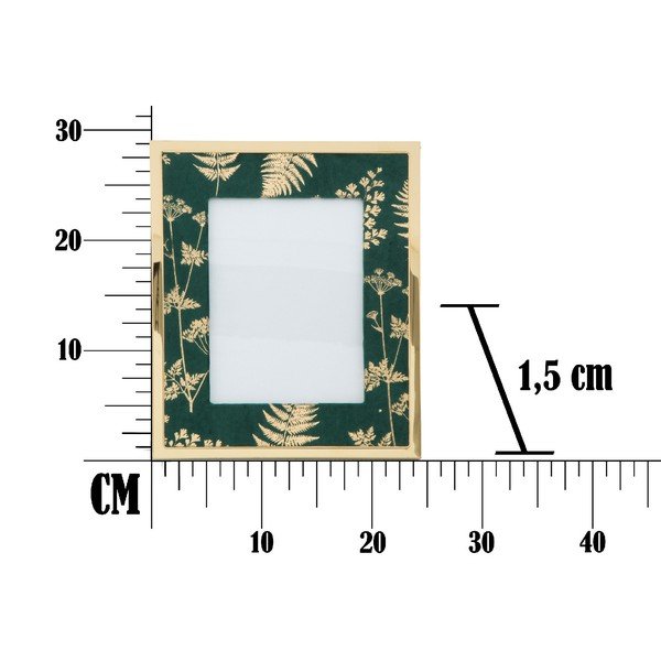 Zeleno-zlatni stolni okvir za fotografije Mauro Ferretti Glam, 15 x 20 cm-image-2