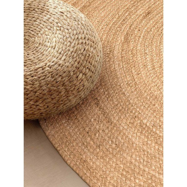 Obostrani/ručno rađen juten tepih u prirodnoj boji 160x230 cm Braided – Hanse Home-image-2