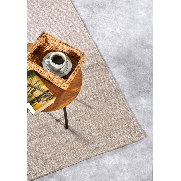 Bež ručno rađen tepih od mješavine vune 190x280 cm Pradesh Linen White – Elle Decoration-image-2