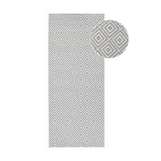 Sivi vanjski tepih NORTHRUGS Karo, 80 x 200 cm