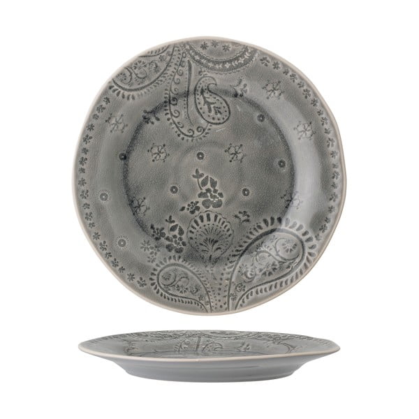 Sivi tanjur od kamenine Bloomingville Rani, ø 26,5 cm-image-4