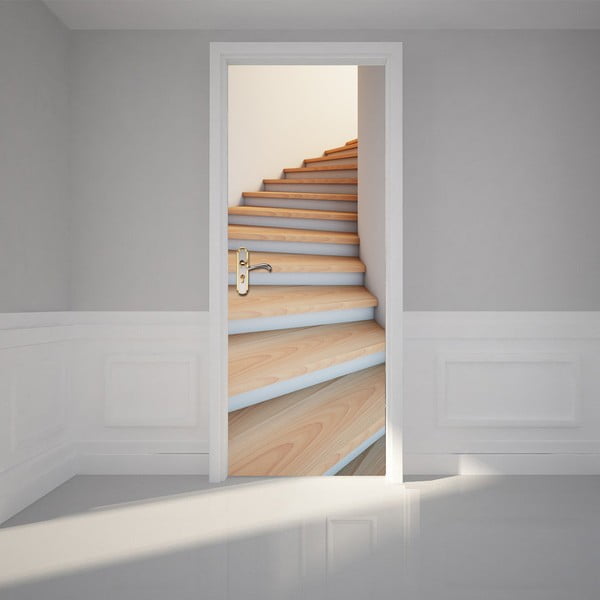Ambiance Modern Stairway ljepljiva naljepnica za vrata, 83 x 204 cm