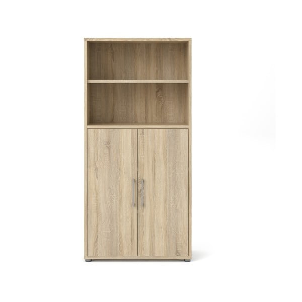 Modularna biblioteka u dekoru hrasta u prirodnoj boji 89x189 cm Prima – Tvilum-image-4