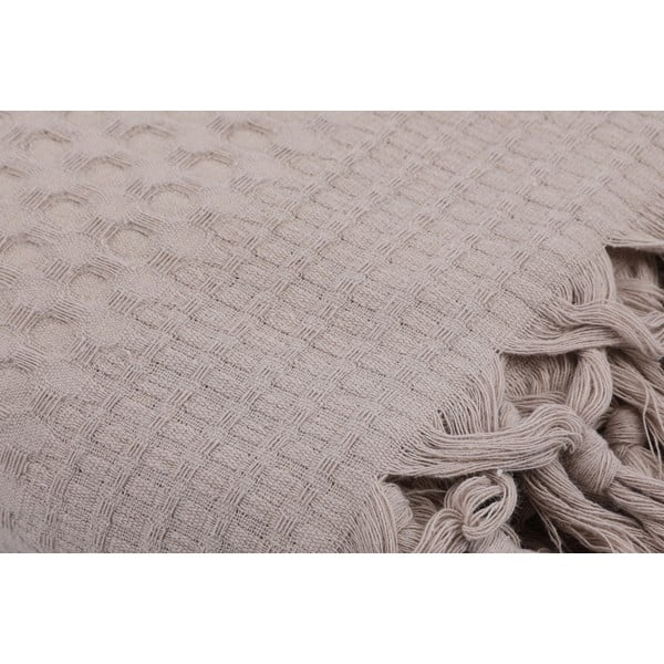 Svjetlosmeđi pamučni prekrivač Brown, 220 x 240 cm-image-2