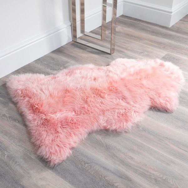 Ružičasto ovčje krzno Native Natural Sheep,60 x 120 cm-image-2