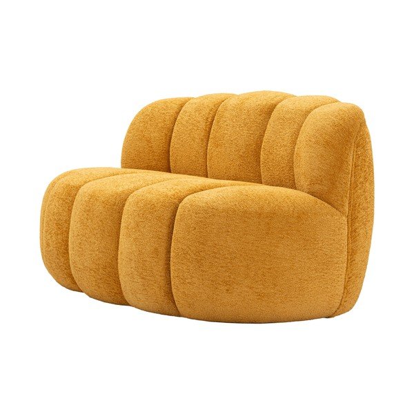 Senf žuta sofa od bouclé tkanine 145 cm Ball – Mauro Ferretti-image-3