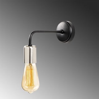 Crna metalna zidna svjetiljka Opviq lights Melia