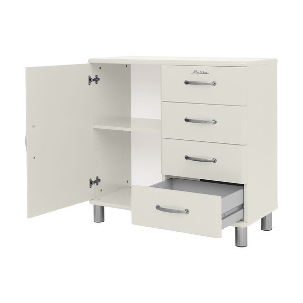 Bijela niska komoda 98x92 cm Malibu - Tenzo-image-3