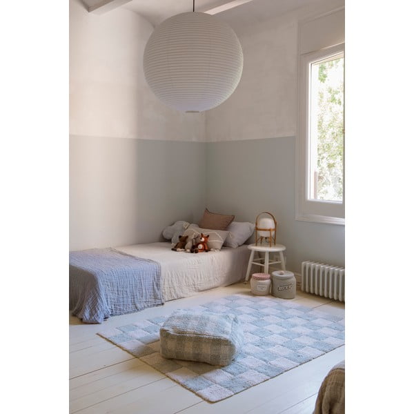 Svijetlo plavi/krem periv/ručno rađen pamučan tepih 120x160 cm Kitchen Tiles Blue Sage – Lorena Canals-image-1