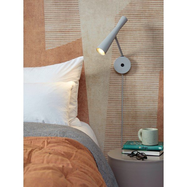 Siva zidna lampa ø 6 cm Bordeaux – it's about RoMi-image-1