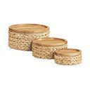 Košare u setu 3 kom od vodenog zumbula ø 30x15 cm Botofte – House Nordic