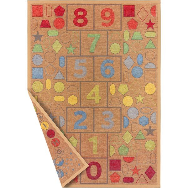 Smeđi dvostrani dječji tepih Narma Tähemaa, 160 x 230 cm-image-2