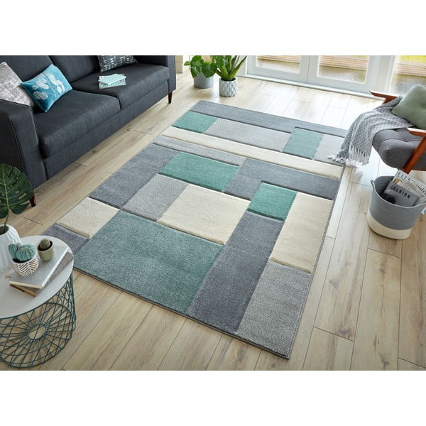 Zeleno-sivi tepih Flair Rugs Cosmos, 160 x 230 cm-image-1