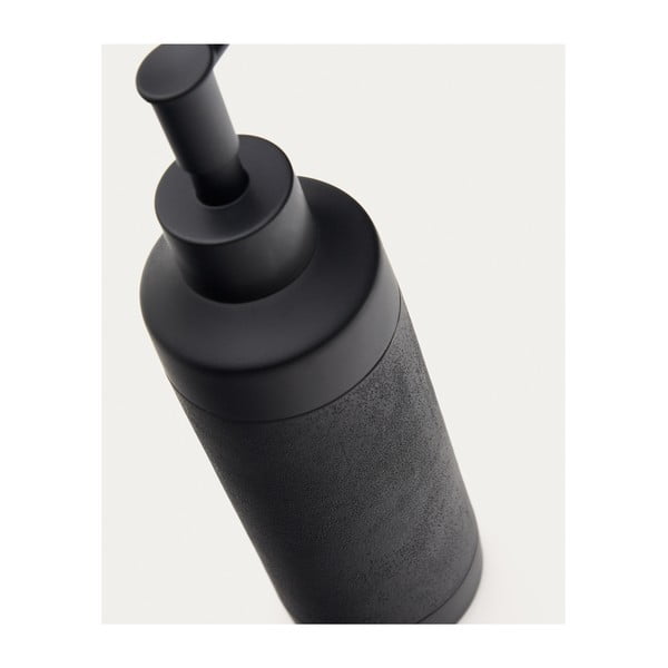 Crni dozator sapuna od polyresina 420 ml Sisel – Kave Home-image-4