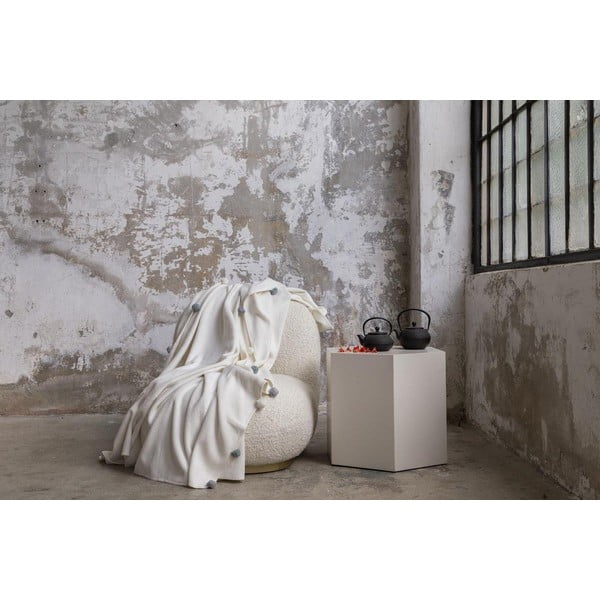 Krem prekrivač od flisa 150x200 cm Pom Pom – Mijolnir-image-2