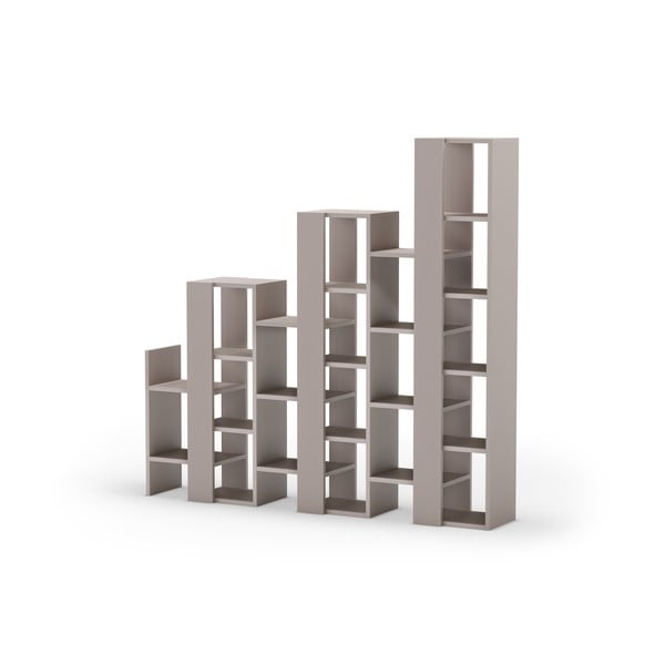 Sivi/bež regal 158x151 cm Anissa – Marckeric-image-2