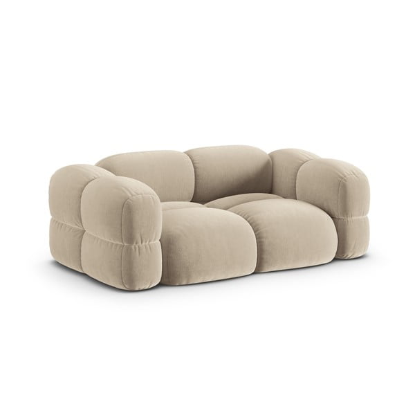 Bež baršunasti sofa 210 cm Loretto – Cosmopolitan Design-image-2
