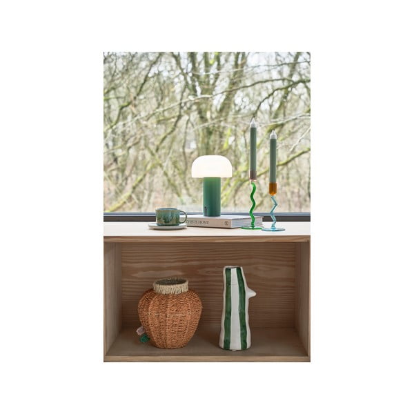 Bijela/zelena LED stolna lampa (visina 22,5 cm) Styles – Villa Collection-image-2