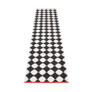 Crno-bijela unutarnja i vanjska staza 70x300 cm Marre Black Coral  – Pappelina