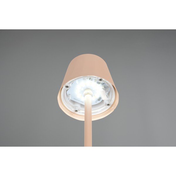 Krem LED stolna lampa s metalnim sjenilom (visina 21 cm) Diaz – Reality-image-2