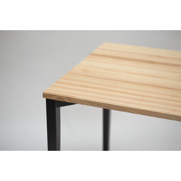 Crni blagovaonski stol Ragaba TRIVENTI, 80 x 120 cm-image-2