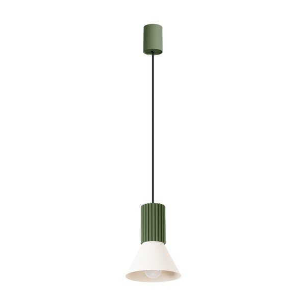 Zelena metalna viseća svjetiljka ø 14 cm Niru – Sollux