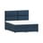 Tamno plavi boxspring krevet s prostorom za odlaganje 160x200 cm Rico – Ropez