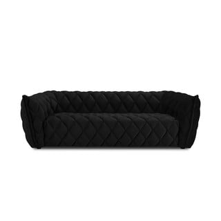 Crna sofa s baršunastom površinom Interieurs 86 Flandrin
