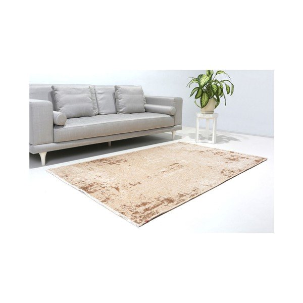 Dvostrani bež-smeđi tepih Vitaus Dinah, 77 x 200 cm-image-1