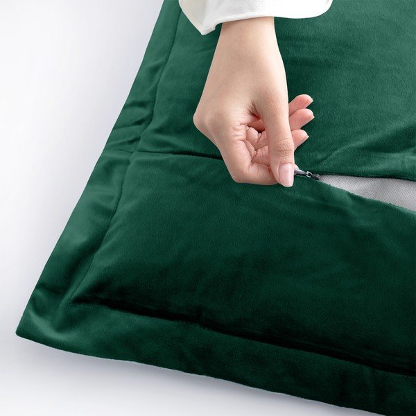 Set od 2 zelene jastučnice AmeliaHome Side, 45 x 45 cm-image-3