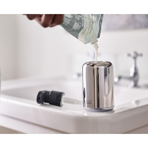 Dozator sapuna od nehrđajućeg čelika u sjajno srebrnoj boji 300 ml EasyStore Luxe – Joseph Joseph-image-3