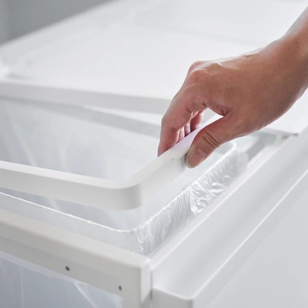 Bijela metalna kanta za smeće za odvojeni otpad Tower – YAMAZAKI-image-4