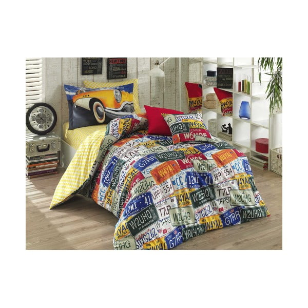 Posteljina s plahtama za krevet za jednu osobu Classica, 200 x 220 cm