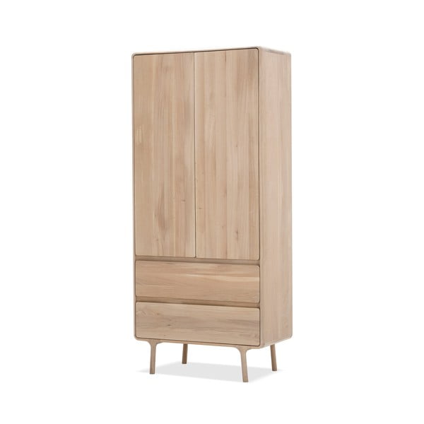 Ormar od masivnog hrasta sa 2 ladice Gazzda Fawn-image-2