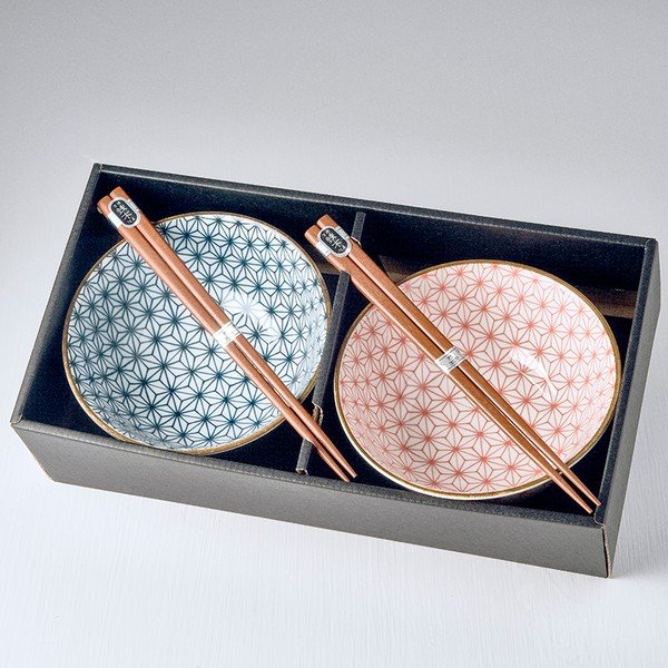 Set od 2 zdjela i štapića MIJ Asanoha-image-1