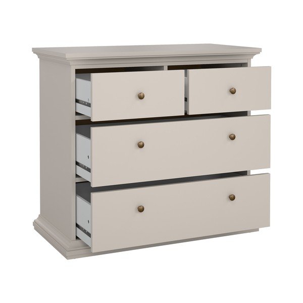 Krem komoda 96x87x49 cm Paris – Tvilum-image-3
