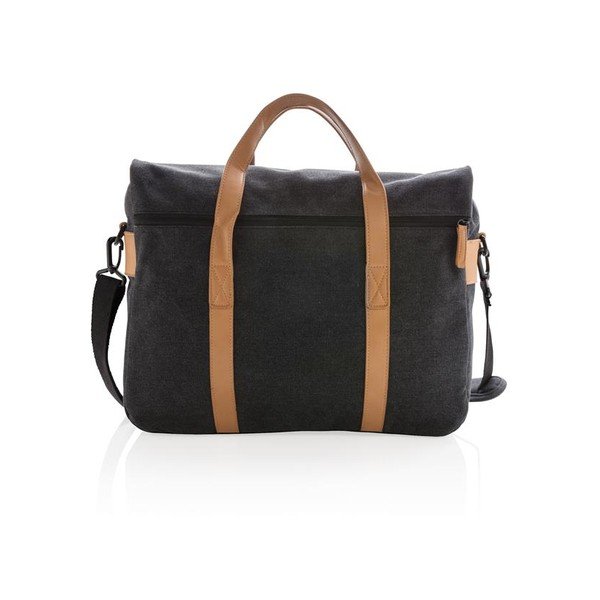 Crna platnena torba za laptop 15.6'' XD Design Collection, 16 l-image-3