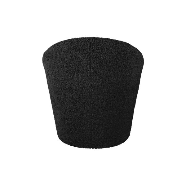 Crna fotelja od bouclé tkanine Cuddly  – Leitmotiv-image-3