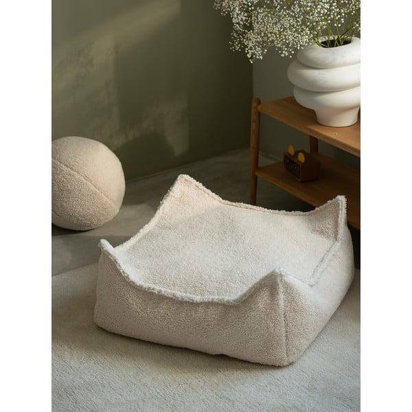 Krem vreća za bebe od bouclé tkanine Square – Wigiwama-image-2