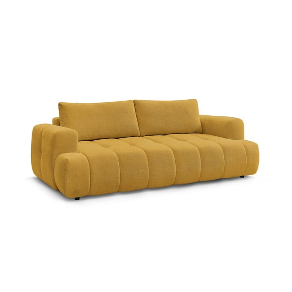 Senf žuta sklopiva/s prostorom za odlaganje sofa 251 cm Fuji – Bobochic Paris-image-3