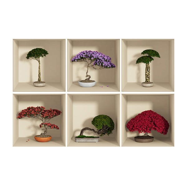 Set od 6 naljepnica s 3D efektom Ambiance Home-image-2