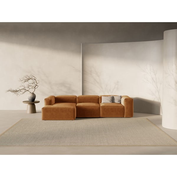 Ciglasta kutna garnitura (s lijevim kutom/s ležaljkom) Bergamo – Cosmopolitan Design-image-1