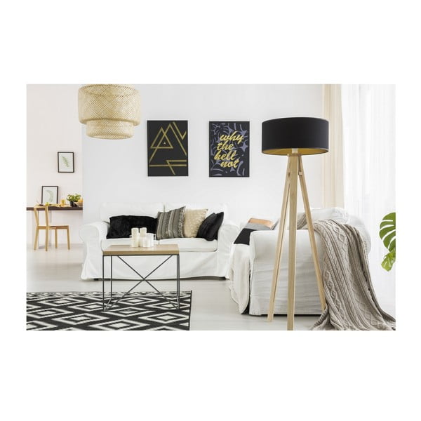 Crna podna svjetiljka Ragaba-image-2