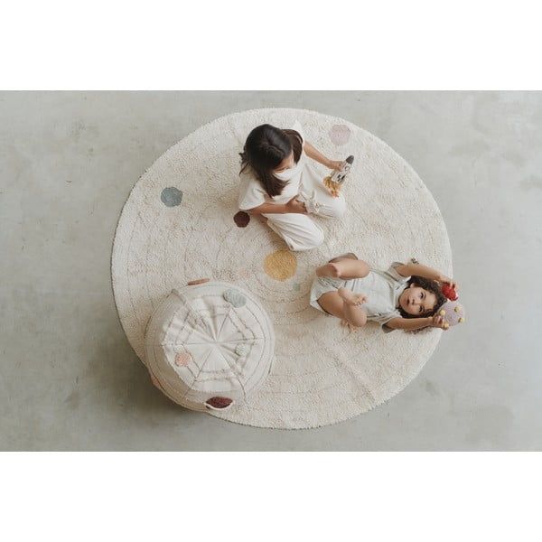 Bež pamučan dječji tepih za igru ø150 cm Solar System – Lorena Canals-image-1